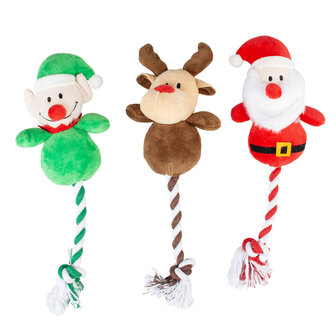 Xmas Pluche knuffel met touw