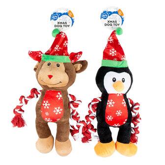 Xmas Pluche pingu&iuml;n &amp; rendier